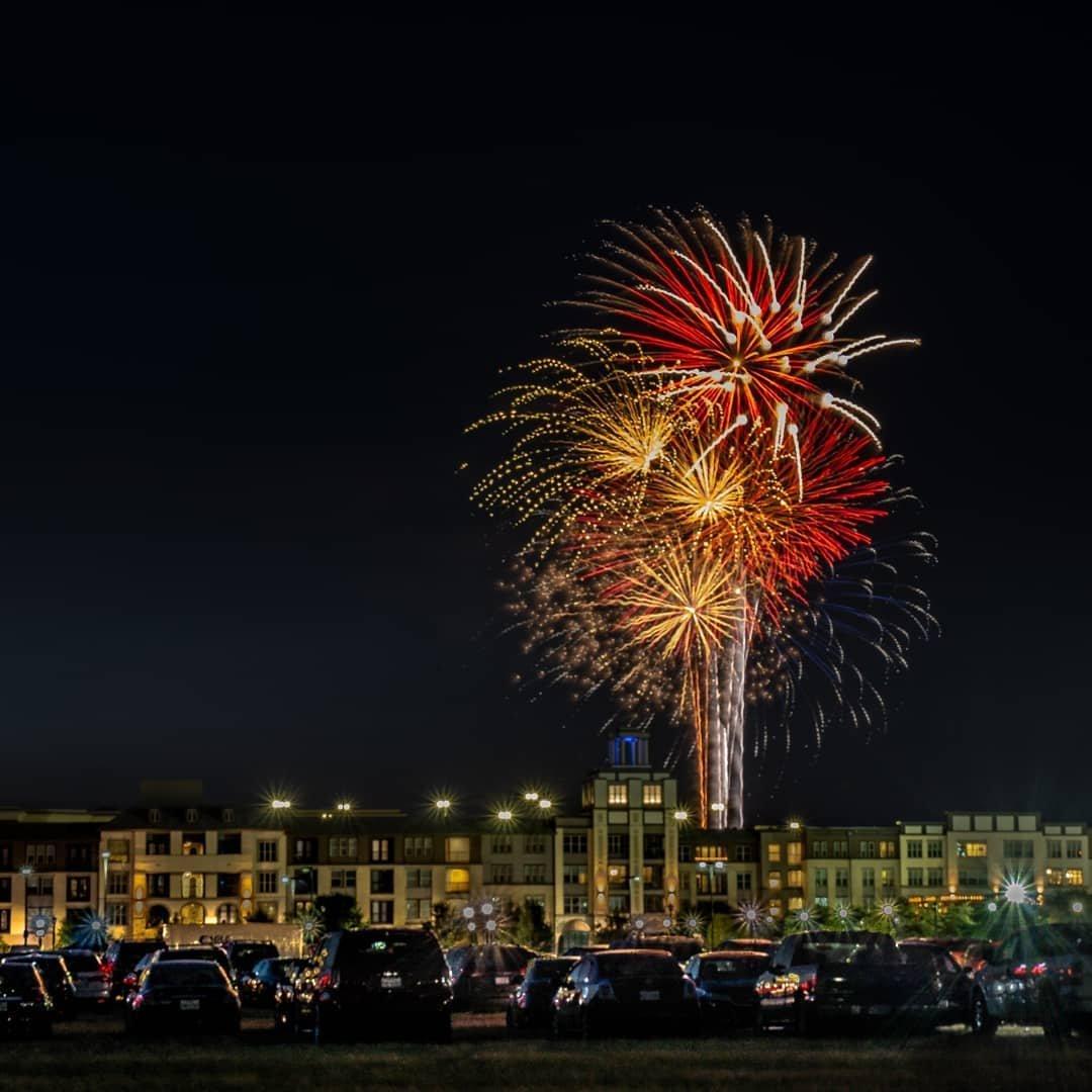 Fireworks being set off