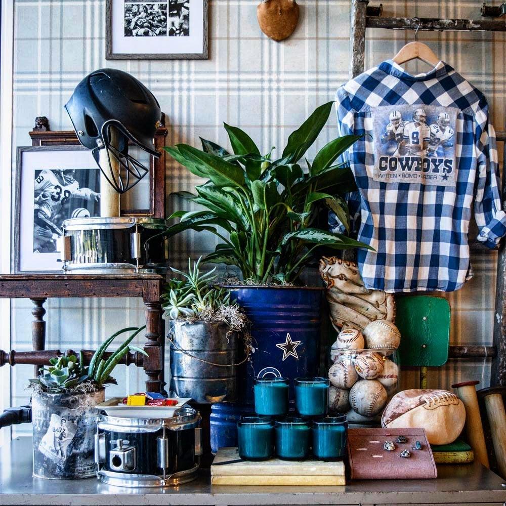 A display of sports items at a boutique