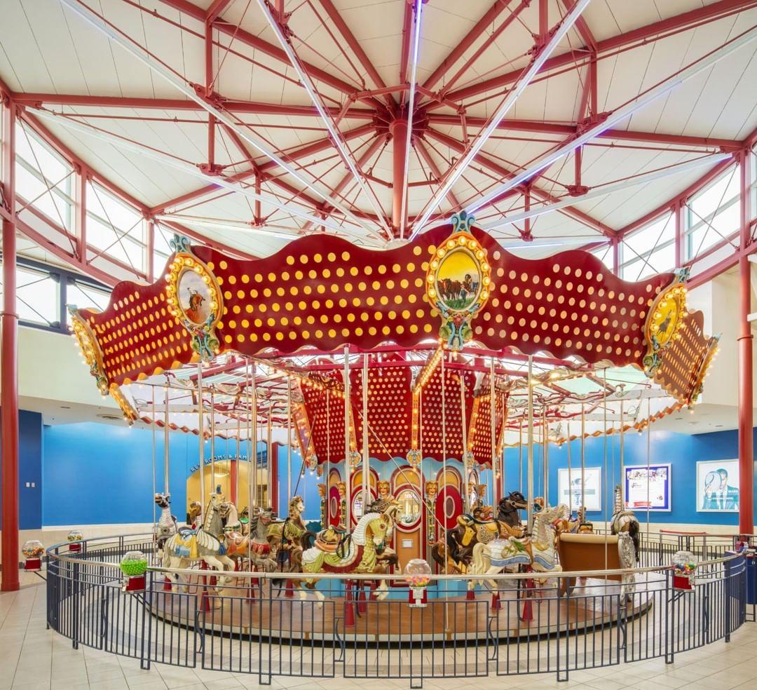 Empty carousel in the mall