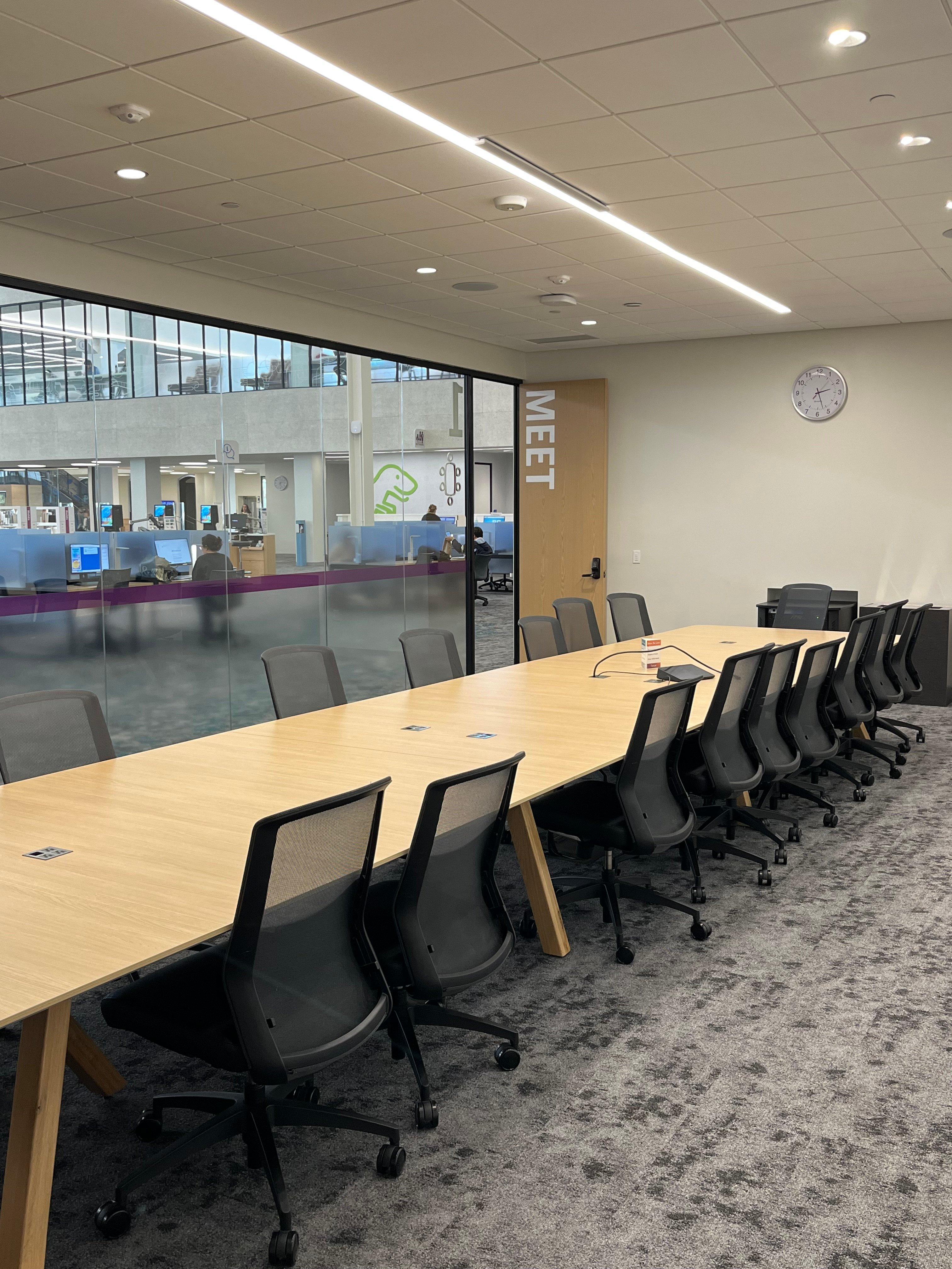 An empty meeting room